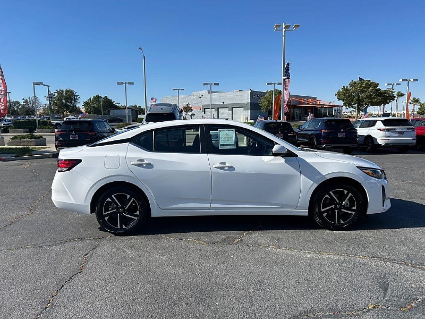 2025 WHITE Nissan Sentra (3N1AB8CV8SY) with an 4-Cyl 2.0 Liter engine, Automatic CVT transmission, located at 412 Auto Vista Drive, Palmdale, 93551, (661) 945-0620, 34.592636, -118.136681 - Photo#14