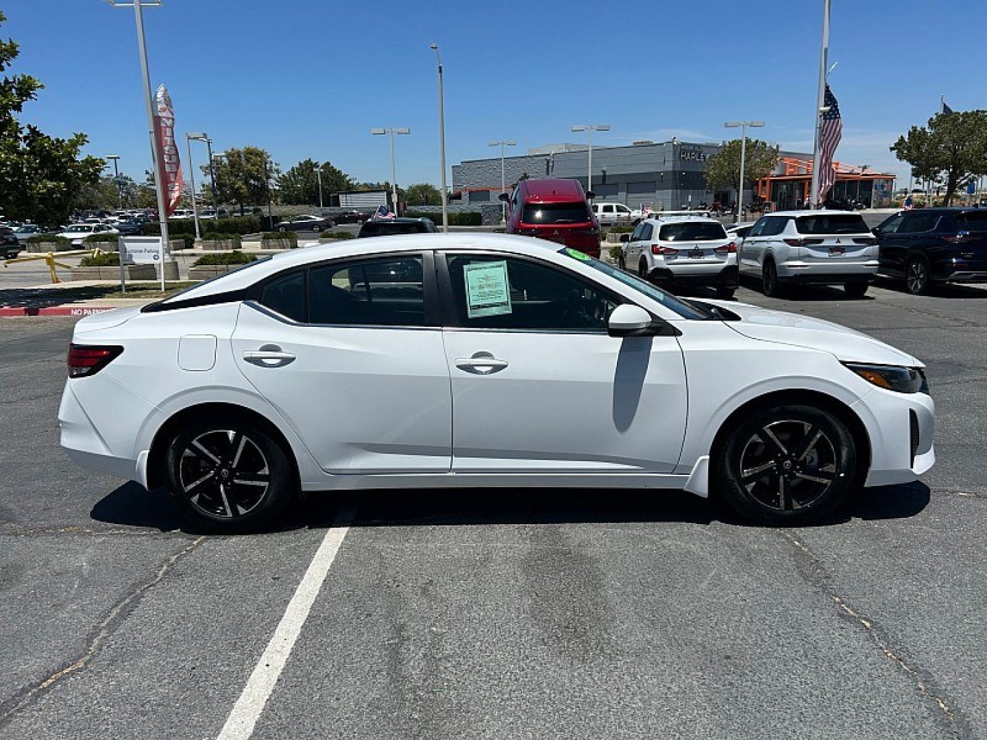 2025 White Nissan Sentra (3N1AB8CV9SY) with an 4-Cyl 2.0 Liter engine, Automatic CVT transmission, located at 412 Auto Vista Drive, Palmdale, 93551, (661) 945-0620, 34.592636, -118.136681- Photo#3