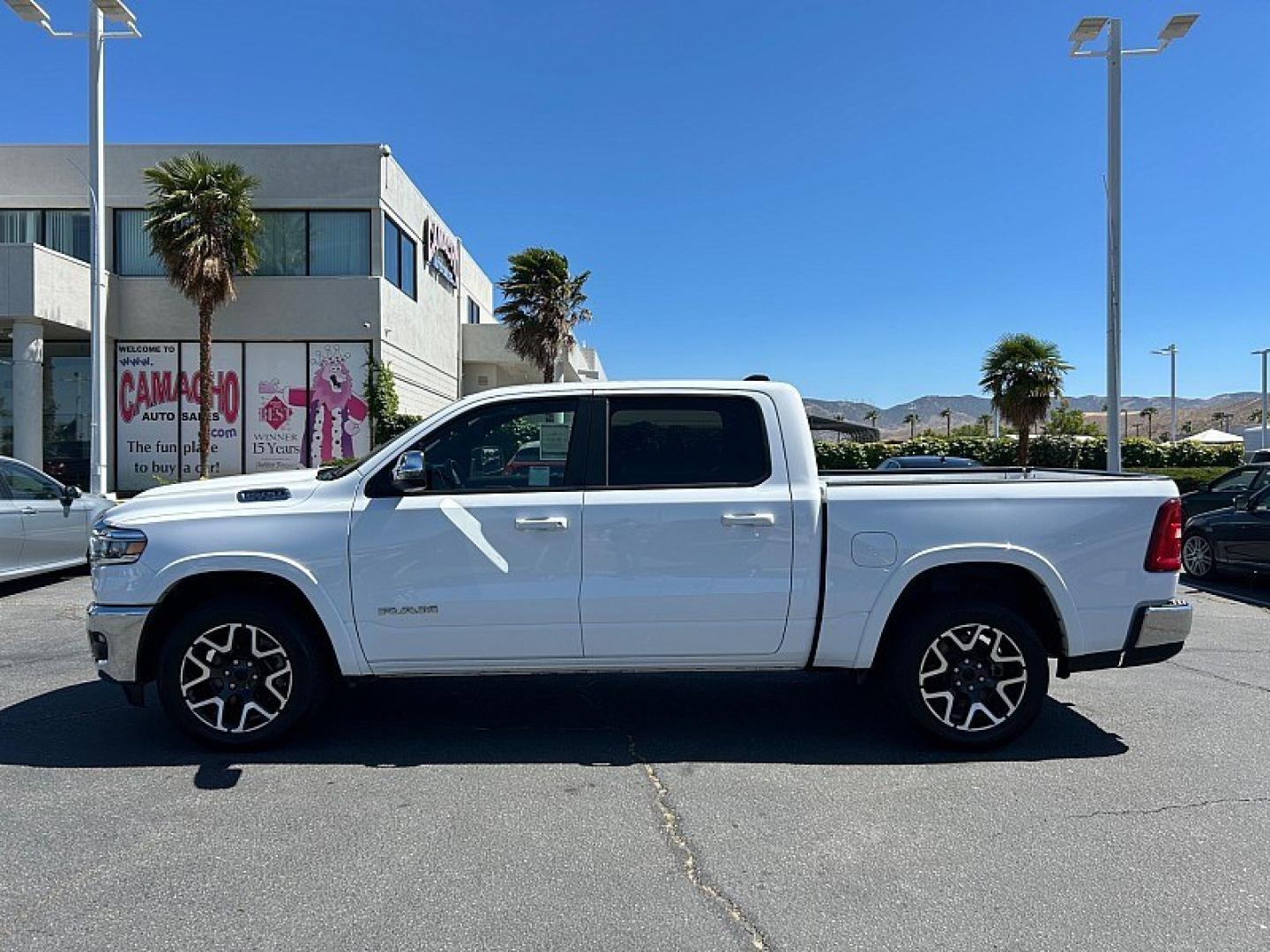 2025 White Ram 1500 4WD (1C6SRFJP3SN) with an 6-Cyl Twin Turbo 3.0L Hurricane engine, Automatic 8-Spd transmission, located at 412 Auto Vista Drive, Palmdale, 93551, (661) 945-0620, 34.592636, -118.136681- Photo#3