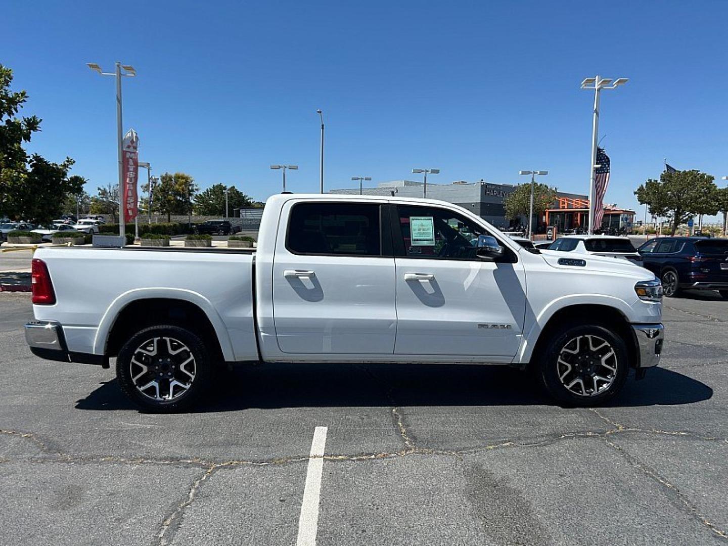 2025 White Ram 1500 4WD (1C6SRFJP3SN) with an 6-Cyl Twin Turbo 3.0L Hurricane engine, Automatic 8-Spd transmission, located at 412 Auto Vista Drive, Palmdale, 93551, (661) 945-0620, 34.592636, -118.136681- Photo#6