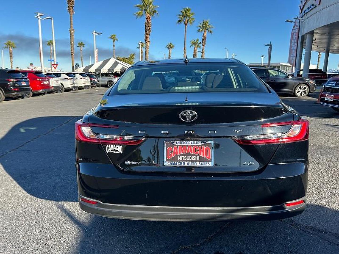 2025 BLACK Toyota Camry (4T1DAACK7SU) with an 4-Cyl Hybrid 2.5 Liter engine, Automatic CVT transmission, located at 412 Auto Vista Drive, Palmdale, 93551, (661) 945-0620, 34.592636, -118.136681 - Photo#4