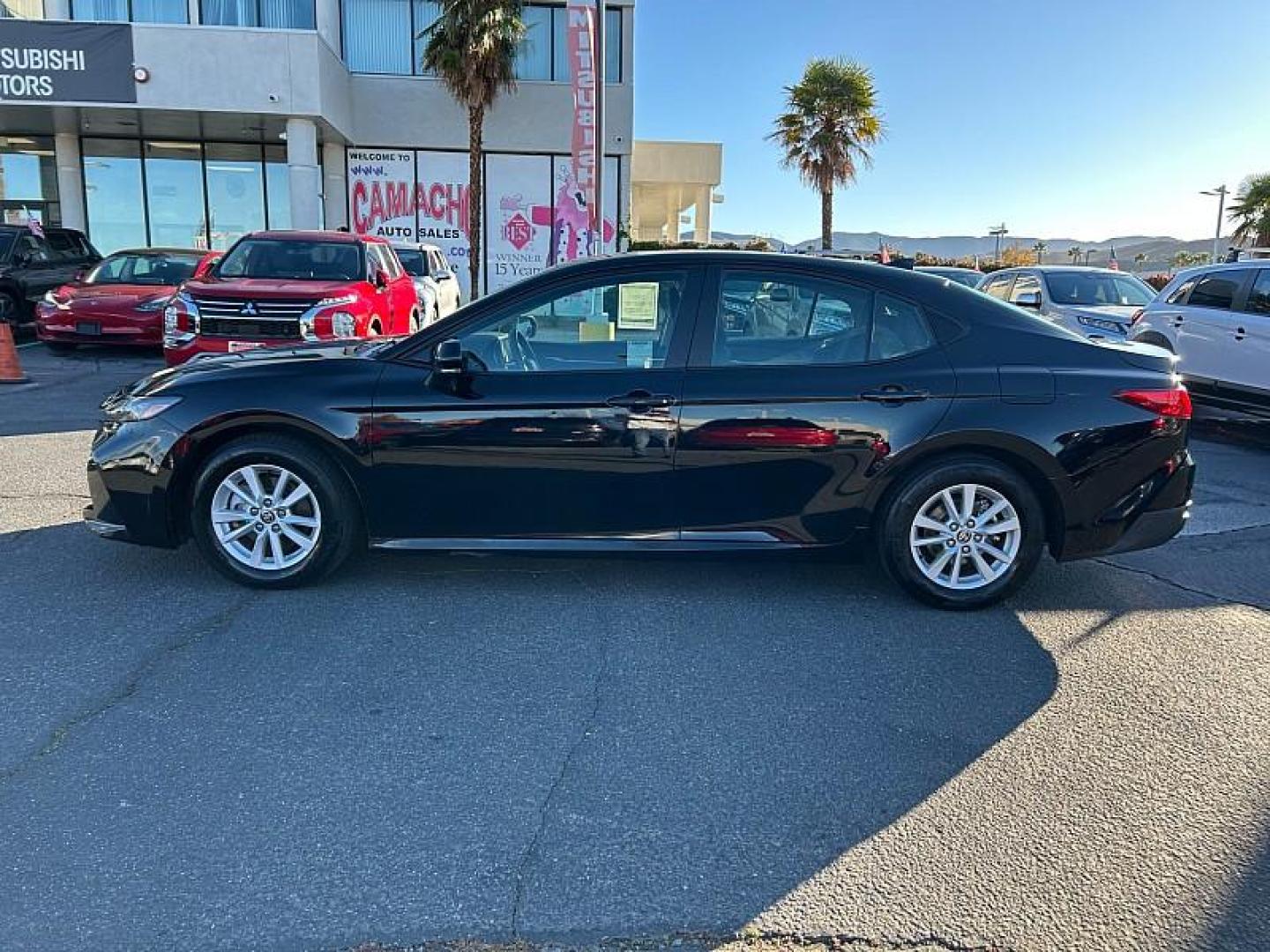 2025 BLACK Toyota Camry (4T1DAACK7SU) with an 4-Cyl Hybrid 2.5 Liter engine, Automatic CVT transmission, located at 412 Auto Vista Drive, Palmdale, 93551, (661) 945-0620, 34.592636, -118.136681 - Photo#6
