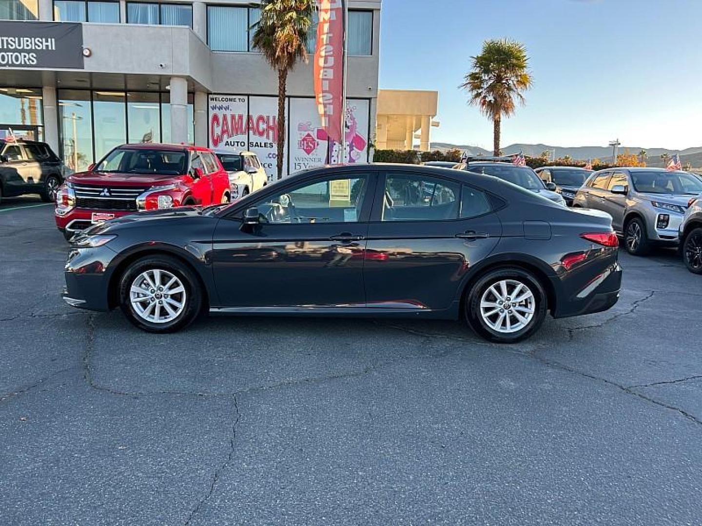 2025 GRAY Toyota Camry (4T1DAACK6SU) with an 4-Cyl Hybrid 2.5 Liter engine, Automatic CVT transmission, located at 412 Auto Vista Drive, Palmdale, 93551, (661) 945-0620, 34.592636, -118.136681 - Photo#40