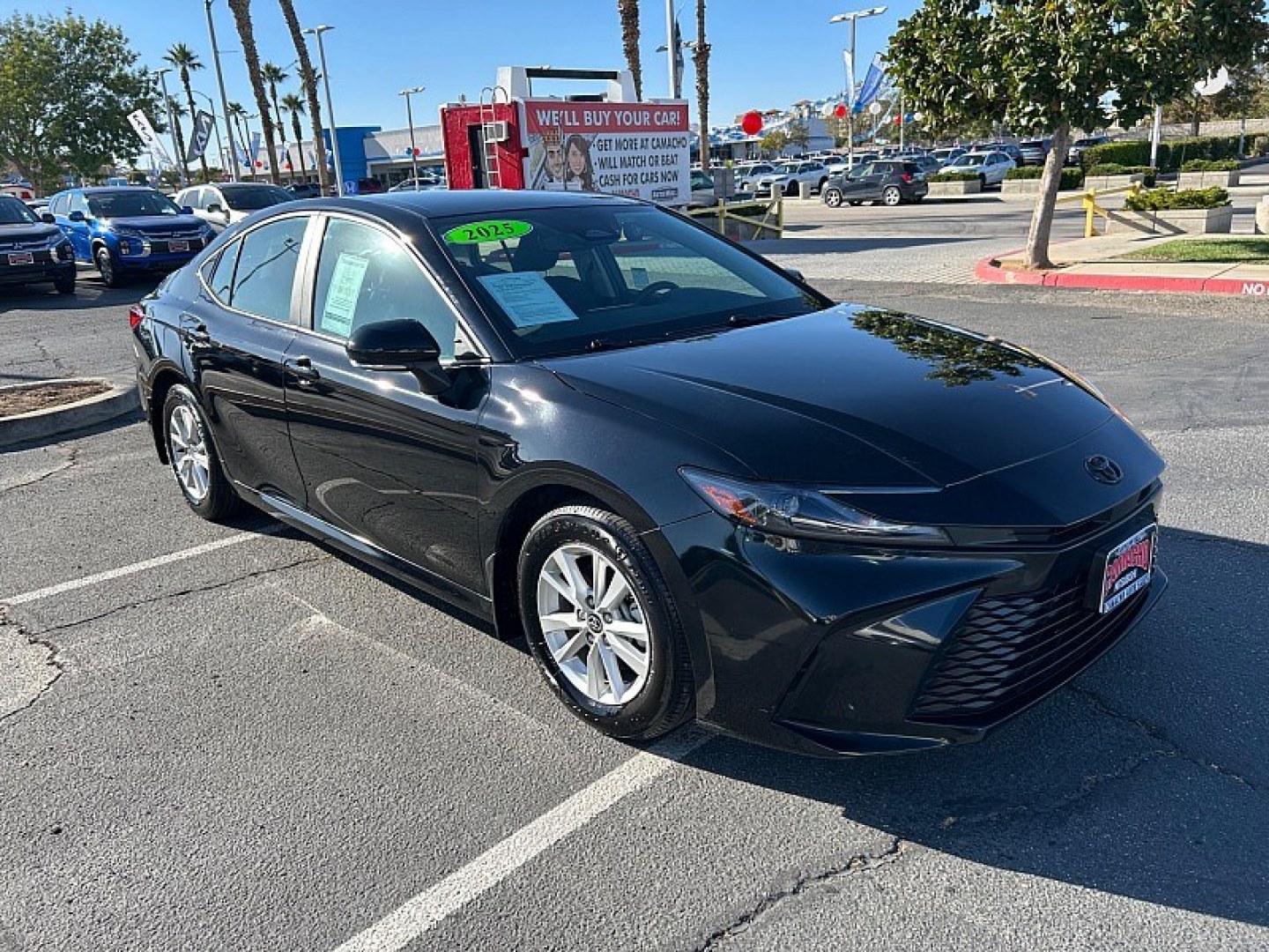 2025 Black Toyota Camry (4T1DAACK0SU) with an 4-Cyl Hybrid 2.5 Liter engine, Automatic CVT transmission, located at 412 Auto Vista Drive, Palmdale, 93551, (661) 945-0620, 34.592636, -118.136681- Photo#0