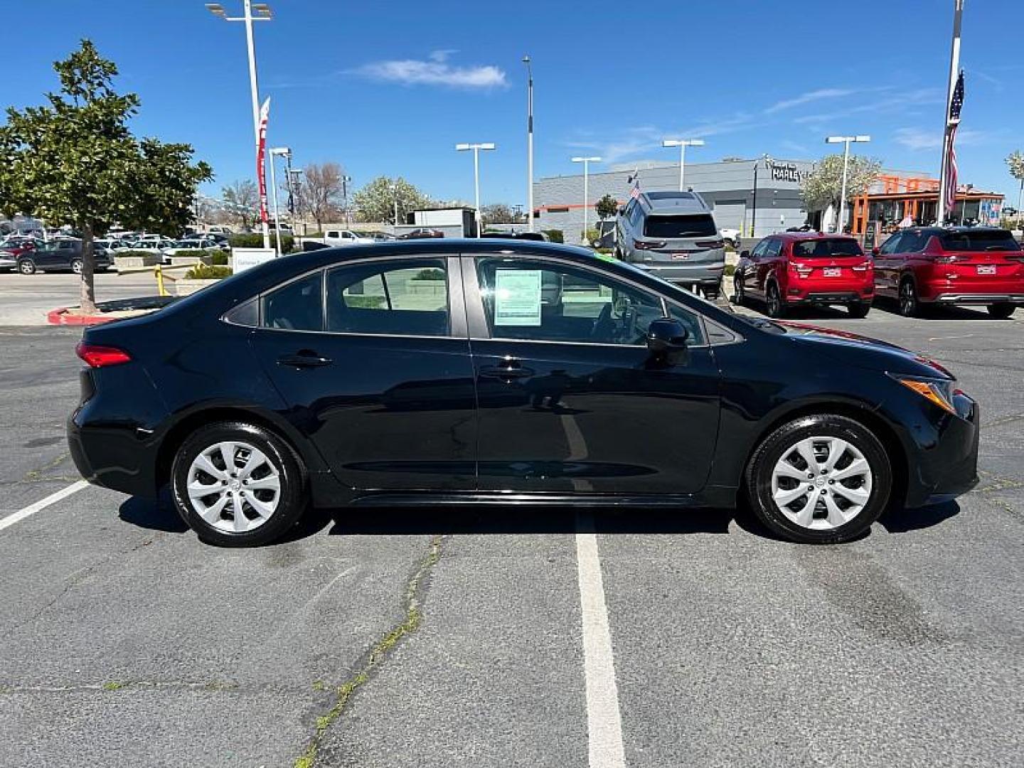 2025 BLACK Toyota Corolla (5YFB4MDE2SP) with an 4-Cyl 2.0 Liter engine, Automatic CVT transmission, located at 412 Auto Vista Drive, Palmdale, 93551, (661) 945-0620, 34.592636, -118.136681- Photo#2
