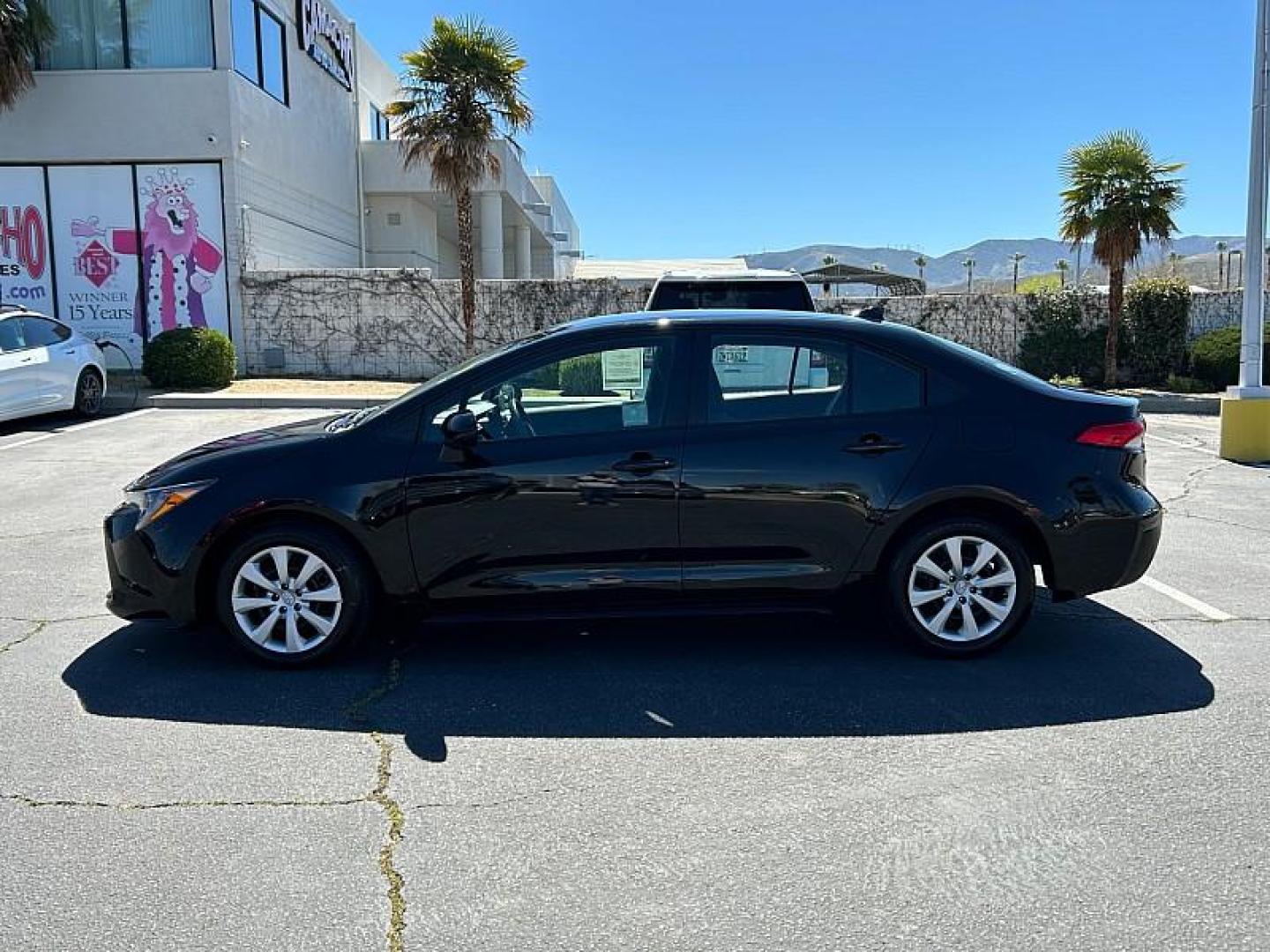 2025 BLACK Toyota Corolla (5YFB4MDE2SP) with an 4-Cyl 2.0 Liter engine, Automatic CVT transmission, located at 412 Auto Vista Drive, Palmdale, 93551, (661) 945-0620, 34.592636, -118.136681- Photo#6