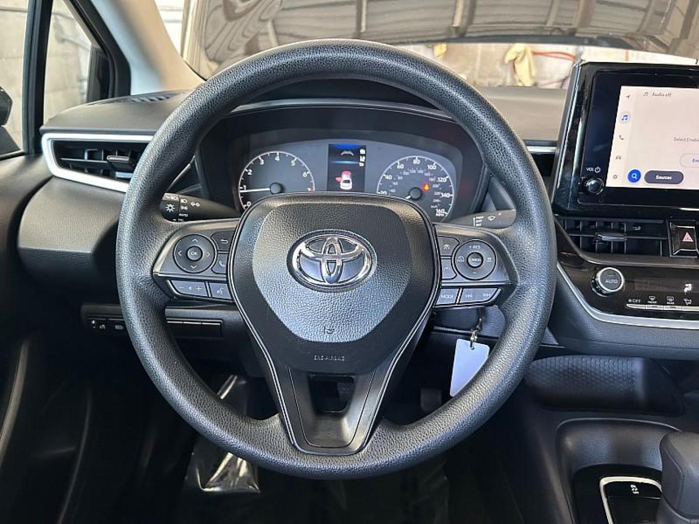 2025 BLACK Toyota Corolla (5YFB4MDE2SP) with an 4-Cyl 2.0 Liter engine, Automatic CVT transmission, located at 412 Auto Vista Drive, Palmdale, 93551, (661) 945-0620, 34.592636, -118.136681- Photo#22