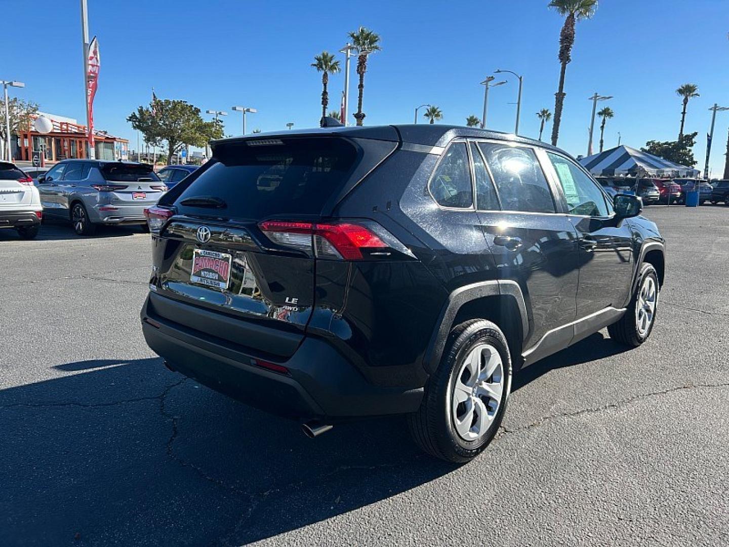 2025 BLACK Toyota RAV4 (2T3F1RFV1SC) with an 4-Cyl 2.5 Liter engine, Automatic 8-Spd w/Direct transmission, located at 412 Auto Vista Drive, Palmdale, 93551, (661) 945-0620, 34.592636, -118.136681- Photo#4