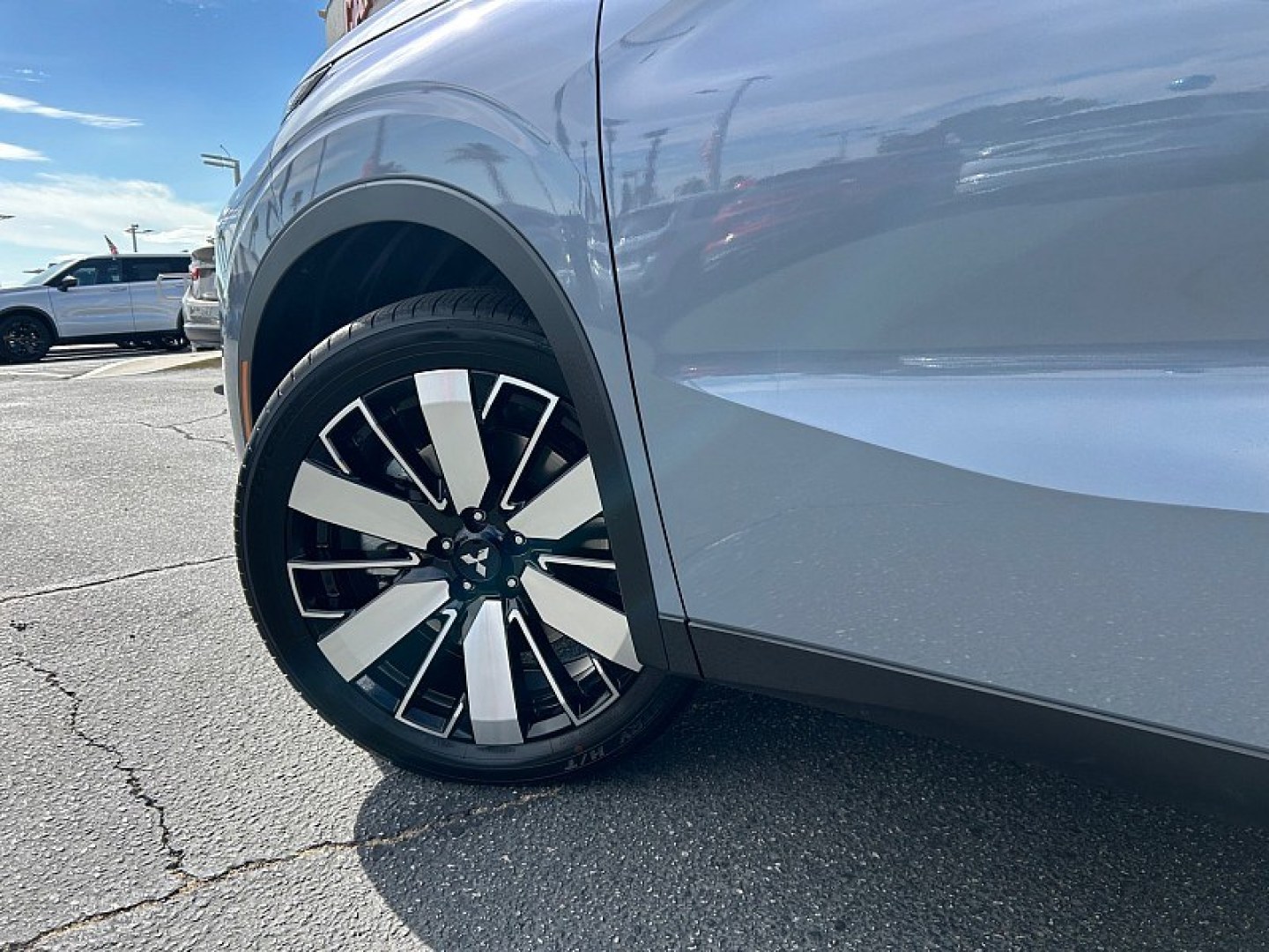 2026 Gray Mitsubishi Outlander (JA4J3VAB4TZ) with an 4-Cyl Turbo Hybrid 1.5 Liter engine, Automatic CVT transmission, located at 412 Auto Vista Drive, Palmdale, 93551, (661) 945-0620, 34.592636, -118.136681- Photo#12