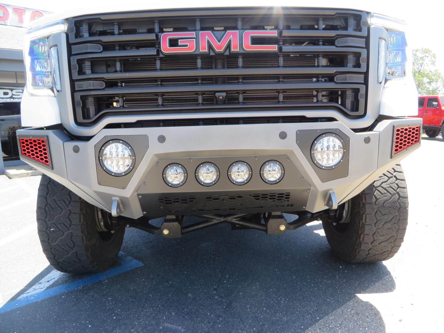 2021 White /black GMC Sierra 3500HD Denali (1GT49WEYXMF) with an 6.6L V8 TURBO DIESEL engine, automatic transmission, located at 2630 Grass Valley Highway, Auburn, CA, 95603, (530) 508-5100, 38.937893, -121.095482 - Must see Duramax with a ton of extras.... Cognito Suspension, Fox 2.0 remote reservoir shocks, 37" Nitto Recon Grappler tires, 20" Fuel Covert wheels, Sintor front and rear bumpers, Rigid LED lighting, Bakflip MX4, Gen Y hitch, Bolt locks, Amp Power steps, Window Tint, Sintor side badges, Smoked mar - Photo#11